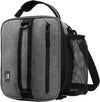 MIER Expandable Lunch Bag Insulated Lunch Box for Men to Work Travel Portable Lunchbox Bags with Shoulder Strap and Water Bottle Holder, Grey