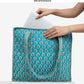 Cotton Quilted Tote Bag for Women – Large Beach & Travel Tote with Zipper, Reusable Grocery Bag