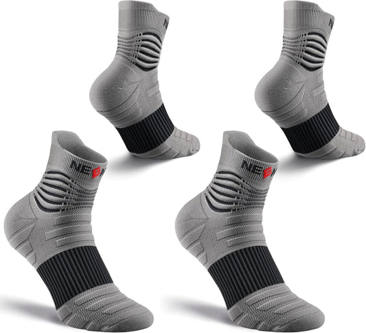 NEENCA Medical Compression Socks for Women & Men Circulation—2 Pairs, Ankle Compression Stockings for Pain Relief, Plantar Fasciitis, Swelling, Running, Nurses, Travel, Pregnancy, Flying. 20-30 mmHg