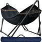 Tranquillo Universal Hammock Stand 600 lbs Capacity, Instant 20s Foldable, 3-Year Warranty Hammock with Stand, 2 Person Camping Revolutionary Portable No Screws, Premium Hammocks, Black