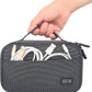 sisma Travel Electronics Organizer Tech Accessories Case Small Carrying Bag for Charging Cables Phone Chargers USB Plugs Power Cords Earbuds Adapter - Special Edition