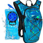 Reflective Hydration Backpack, Hydration Pack - Water Backpack with 2L/3L Hydration Bladder, Essential for Festivals - Rave Hydration Pack for Hiking, Running, Cycling, and Festivals