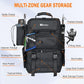 AYAMAYA Fishing Backpack, 40L Tackle Backpack with Rod Holders & 2 Tackle Trays, Large Water-resistant Fishing Bag Equipments