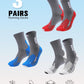 Compression Crew Running Socks: Athletic Socks for Men Women with Cushion,3 Pairs Work Hiking Basketball Sport Socks