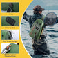 Goture Waterproof Fly Fishing Sling Pack, IPX8 840D TPU Fishing Sling Bag, 13L Tackle Backpack with Rod Holder,Airtight Zipper,Exhaust Valve,Adjustable Strap for Kayaking,Wadering,Hiking