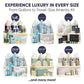 Terra Pure White Tea & Coconut Amenity Kit | Hotel Bulk Toiletries | 1 oz Shampoo, Conditioner, Lotion, Body Wash, Cleansing Bar for Guest Hospitality Vacation Rentals | 60 Sets/Case