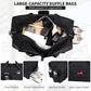 WITZMAN Foldable Duffle Bag for Travel 65L Lightweight Packable Duffel Bag with Shoes Compartment Overnight Bag for Men Women (B697 Black) - Roamly