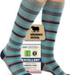 Merino Wool Compression Socks for Women Men, 15-20 mmHg Knee High Socks for Flying, Travel, Running