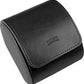 BARTON WATCH BANDS, Watch Roll - Black Recycled Leather Watch Travel Case & Watch Band Storage - 1 Watch Case