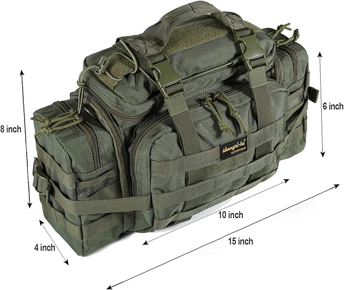 SHANGRI-LA Tactical Range Bag Outdoor Sling Backpack Hiking Fanny Waist Pack