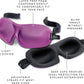 Bucky 40 Blinks No Pressure Eye Mask for Travel & Sleep, Starling Blue, One Size