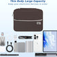 Electronics Organizer,Travel Cord Organizer Pouch, Portable Cable Organizer Bags, Waterproof Electronic Accessories Storage Case for Cables, Cords, Charger, Phone (Three Layer-Brown)