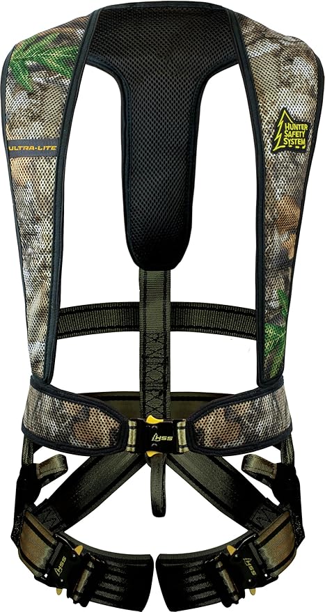 Hunter Safety System Ultra-Lite Harness: Lightweight Tree Stand Safety Harness with Mesh Upper Body & Patented Design