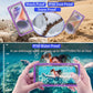 Premium Waterproof Phone Pouch with Lanyard,7.5'' Floating Waterproof Phone Case/Bag for Snorkeling IPX8/Underwater HD Photo/Touch Compatible with iPhone 16/15/14/13 Pro Max Samsungs-Purple