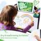 Kids Travel Tray, Kids Travel Trays for Car Seat, Road Trip Essentials for Toddler, Carseat Lap Tray with Dry Erase Board & Storage Organizer for Road Trip Activities for Kid, Green
