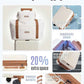 LIGHT FLIGHT 3-Piece Luggage Sets, Expandable Carry On Luggage 22x14x9 Airline Approved, Hardside Carry On Suitcases with Wheels, TSA Lock Travel Luggage Sets, Beige and Brown