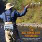 Dovesun Waterproof Fishing Fanny Pack for Men 3.3L Fly Fishing Bag Chest Pack with Airtight Zipper