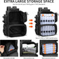 Rabjen Fishing Tackle Backpack with Rod Holders, Bottle Holder, Storage Bag Store Fishing Gear