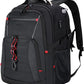 KROSER Travel Laptop Backpack 17.3 inch XL Computer Backpack Stylish College Backpack with RFID Pockets USB Charging Port REFLECTIVE STRIPS Water-Repellent Daypack for Business/Men - Roamly