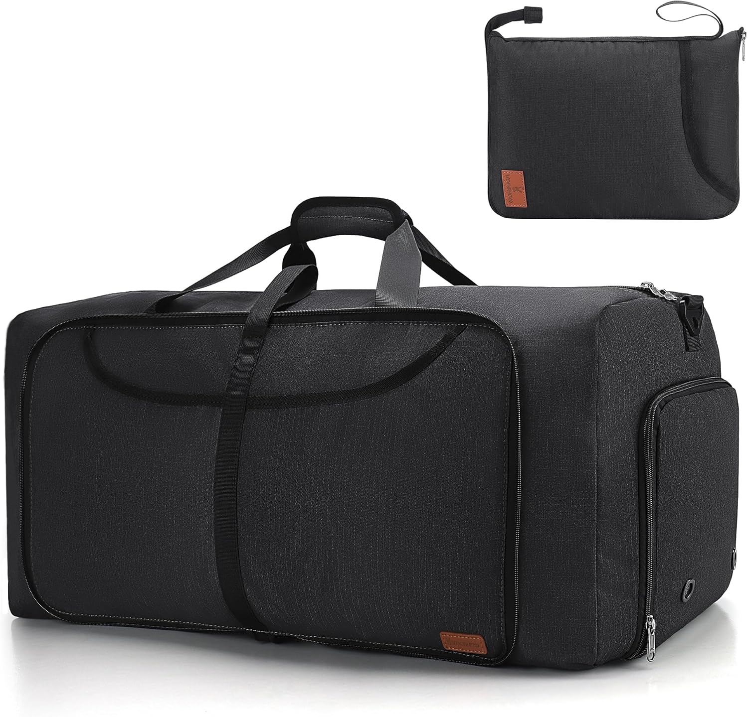 100L Duffle Bag for Travel, Extra Large Foldable Waterproof Travel Duffel Bags Weekender Overnight Bag for Men and Women with Shoe Compartment - Roamly