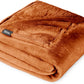 Bare Home Fleece Blanket - Twin/Twin Extra Long - Ultra-Soft Lightweight for Bed, Sofa, and Couch - Luxury Microplush - Cozy Warm Blanket (Twin/Twin XL, Sienna)