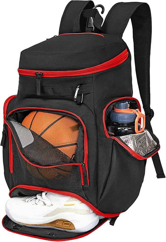 LARIPOP Basketball Backpack Bag with Ball Compartment Ventilated Shoe Compartment for Men Youth Soccer Volleyball Training