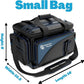 Reaction Tackle Fishing Tackle Bag – Salt Water Resistant Fishing Bag, 1000D PVC Waterproof Material, Tackle Box Organizer with Dividers for 3600 or 3700 Trays (Small, Medium, Backpack only fit 3600)