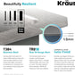 KRAUS Standart PRO™ 32-inch 16 Gauge Undermount Single Bowl Stainless Steel Kitchen Sink with WasteGuard™ Continuous Feed Garbage Disposal, KHU100-32-100-75MB