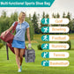 Wolt Golf Shoe Bag - Sports & Travel Shoes Carrier Bags with Ventilation & Double Outside Accessory Pocket for Socks, Tees, Golf Balls, etc. for women and men (Grey)