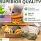 Everusely - Bento Box - Sage, 37oz / 1.1 L - Stainless Steel Lunch Box with Leakproof Condiment Container - 3 Compartment Snack Organizer for On the Go Meals - Freezer & Dishwasher Safe