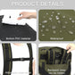 TUGUAN Extra Large Travel Duffle Bag Backpack for Men with Adjustable Dividers 120L Big Weekend Overnight Bag with ID Pocket Shoulder Strap Heavy Duty Sports Duffel Bags for Camping Gym, Green