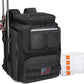 HAMBOLY Fishing Backpack with Rod Holders, 40L Tackle Box Backpack for Fishing Gear, Waterproof Fishing Bag for Men