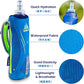 TRIWONDER Handheld Water Bottle for Running, Quick Grip Chill 17 oz Handheld Soft Water Bottle with Hand Strap Hydration Pack, BPA Sport Soft Flask (Black)