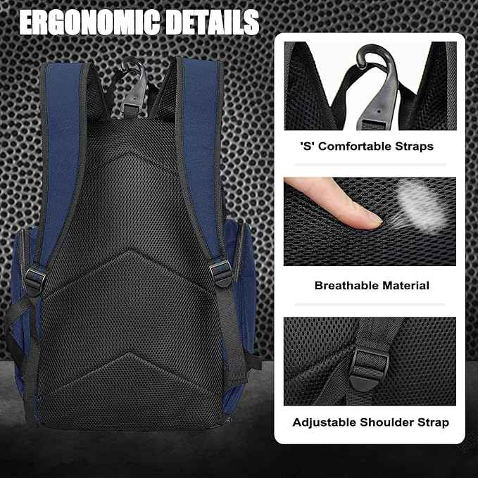 LARIPOP Basketball Backpack Bag with Ball Compartment Ventilated Shoe Compartment for Men Youth Soccer Volleyball Training