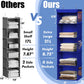 Simple Houseware 5 Shelf Hanging Closet Organizer, Dark Blue