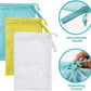 Laundry Bags, Mesh Heavy Duty 24" x 36" with Drawstring Closure, 3-Pack, White