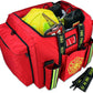 Lightning X Products Premium XL Step-In Turnout Gear Bag With Shoulder Strap & Front Pockets - Red