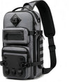 OZUKO Tactical Backpack Chest Sling Bags for Men, Waterproof Crossbody Shoulder Daypack for Outdoor Walking Hiking Trekking (Dark gray)
