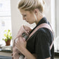 BabyBjörn Baby Carrier Mini, Cotton, Dusty Pink Newborn Carrier (7-25 lbs), Ergonomic, Easy-to-Use