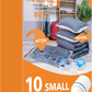 10 Small Vacuum Storage Bags with Electric Pump,Plastic Packaging Bags, Space Saver Bag for Clothes, Mattress, Blanket, Duvets, Pillows, Comforters, Travel