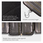 LAURA GELLER NEW YORK Quilted Folding Travel Makeup Bag, Black - Hanging Toiletry Bag Organizer for Travel - Large Capacity Full Size Makeup Bag - Easy to Clean - Roamly