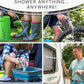 Colapz 12V Camping Shower Portable - High Pressure Outdoor USB Rechargeable Camping Shower - Kit with 9 Gallon Water Bag - Van Life RV Beach Hiking Dog Washing