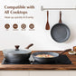 SENSARTE 12.5 Inch Nonstick Frying Pan Skillet, Swiss Granite Coating Omelette Pan, Healthy Stone Cookware, PFOA Free