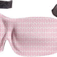 Bucky 40 Blinks No Pressure Printed Eye Mask for Travel & Sleep, Pink Chevron, One Size
