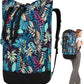 Laundry Bag for College,115L Backpack Extra Large Heavy Duty, Gifts College Dorm, Dorm Room Essentials Girls, Dirty Clothes Travel, Beach, Camping, Apartment and Laundromat, Leaves Jungle