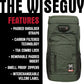 DIME BAGS Scent Sealing Backpack with Combo Lock, Carbon-Lined to Seal Odors, Removable Padded Insert, 8 Compartments, Durable Travel Bag for Glass & Gear Protection, Wiseguy (Green)