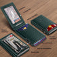 BULLIANT Men Wallet,Money Clip Wallet Slim For Gift Men 9Cards-Metal Credit Card Case in Magnetic Leather Flip