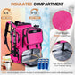 Goture Fishing Backpack, 58L 900D Water-Resistant Insulated Tackle Backpack with Cooler, Rod Holders, 8 Lure Pockets, Detachable Crossbody Bag, Gear Storage Large Fishing Bag for Camping Hiking