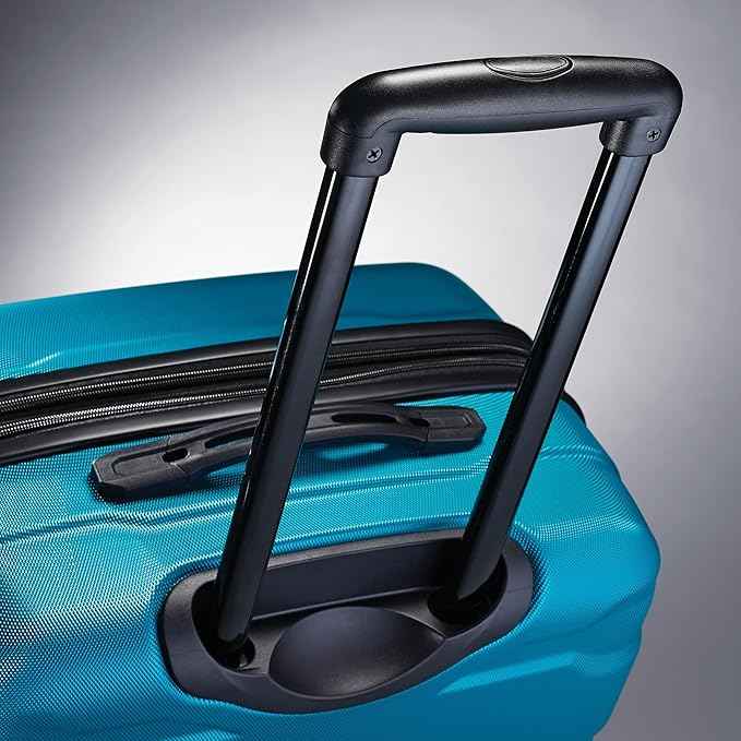 Samsonite Omni PC Hardside Expandable Luggage with Spinner Wheels, Carribbean Blue, 2-Piece Set (20/24)