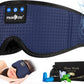 MUSICOZY Sleep Headphones Bluetooth Sleep Eye Mask for Sleeping, Headband Wireless Headphones Sleeping Masks, Sleep Earbuds for Side Sleepers Men Women with Speakers Cool Tech Gadgets(Blue)